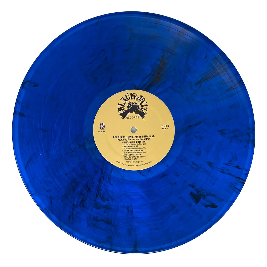 Doug Carn Featuring The Voice Of Jean Carn - Spirit Of The New Land (2025 Real Gone / Black Jazz Reissue, Blue & Black Swirl Vinyl LP)
