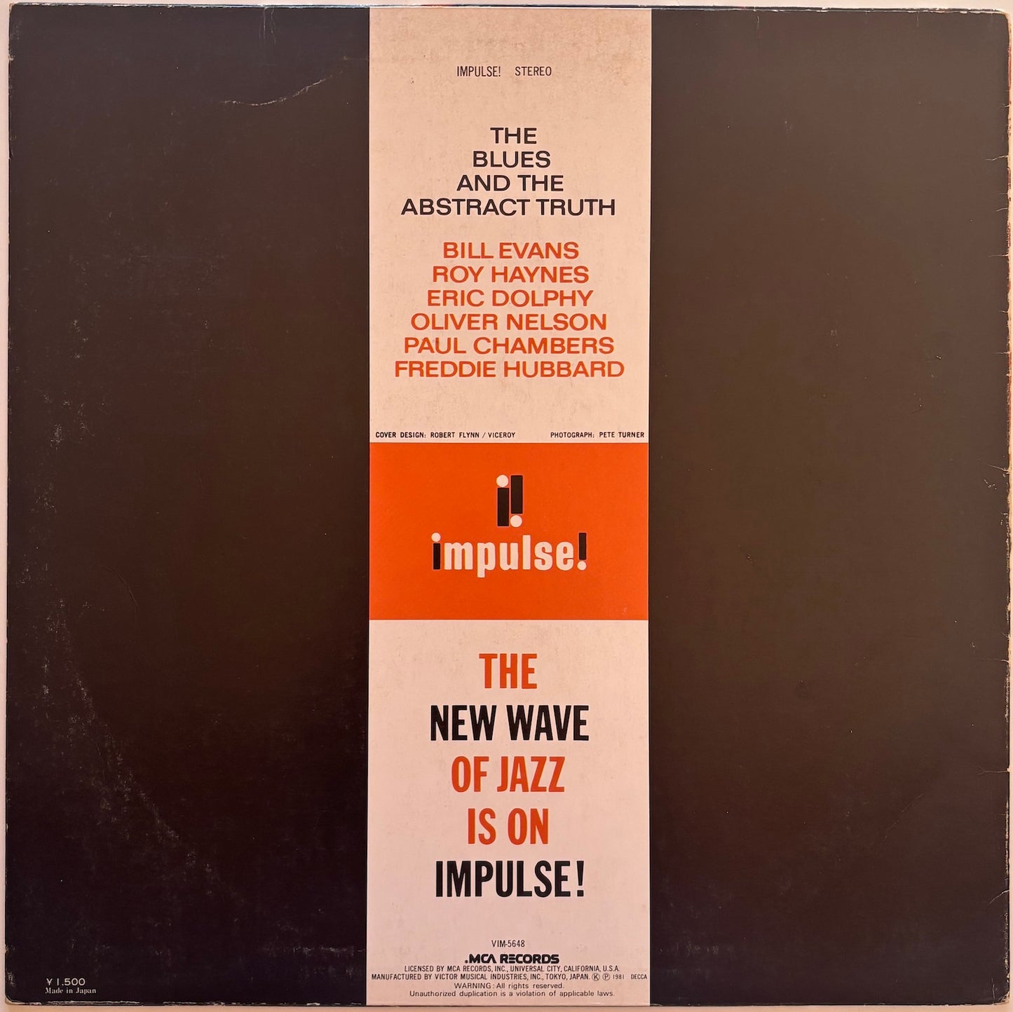 Back cover for 'The Blues and the Abstract Truth' by Oliver Nelson.