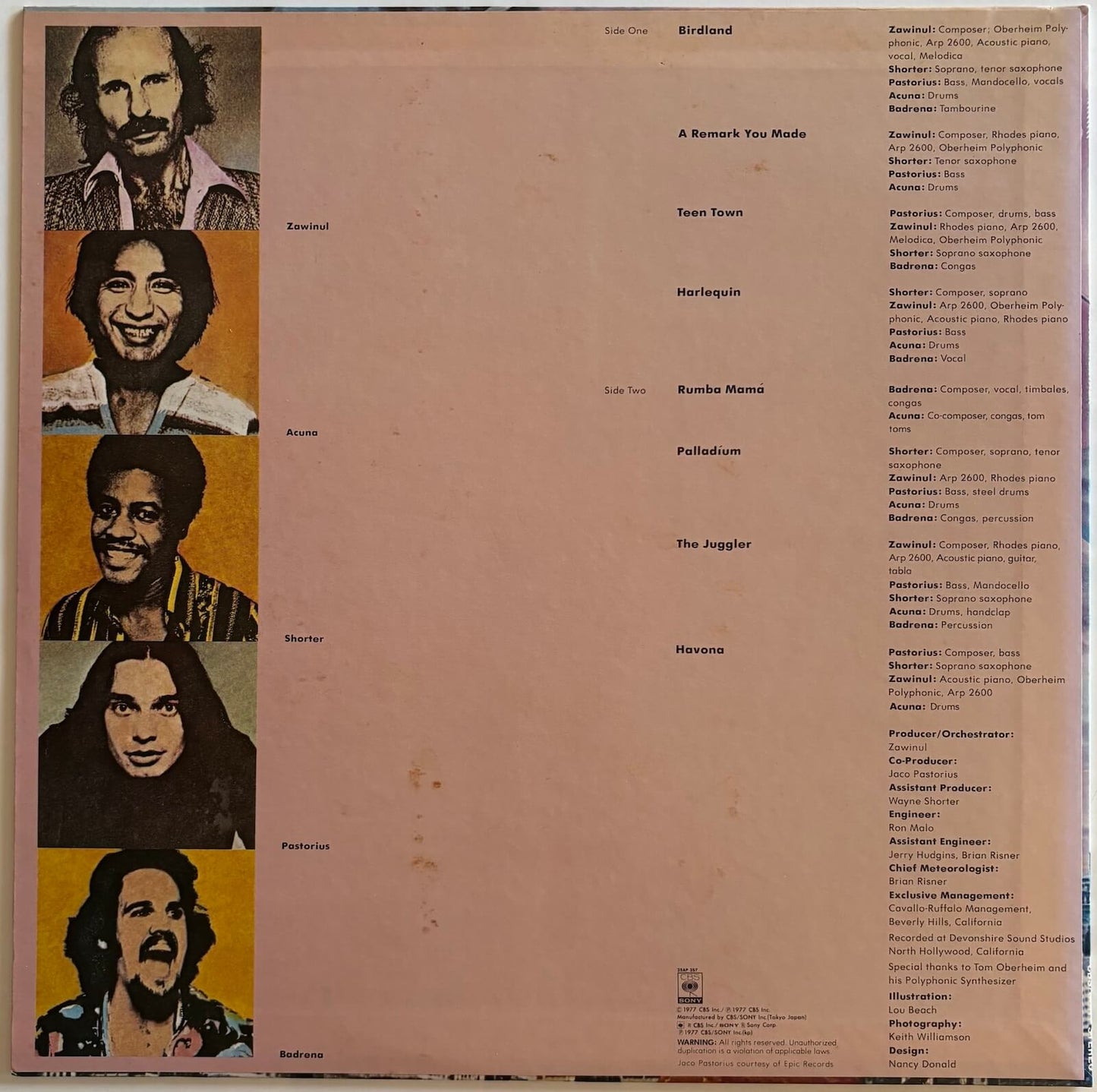 Weather Report - Heavy Weather (Japanese Pressing Vinyl LP)