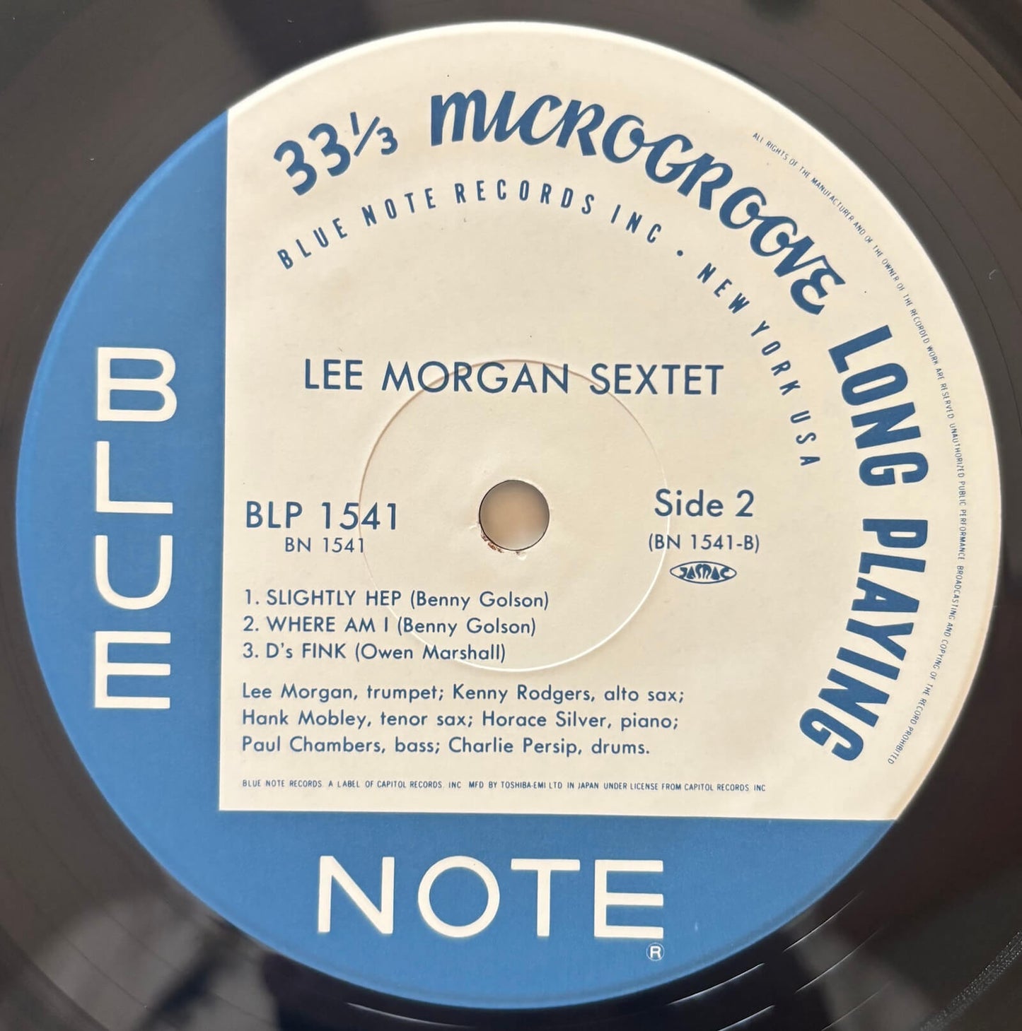 Lee Morgan - Sextet (1990 Japanese Blue Note Mono LP Limited Edition)