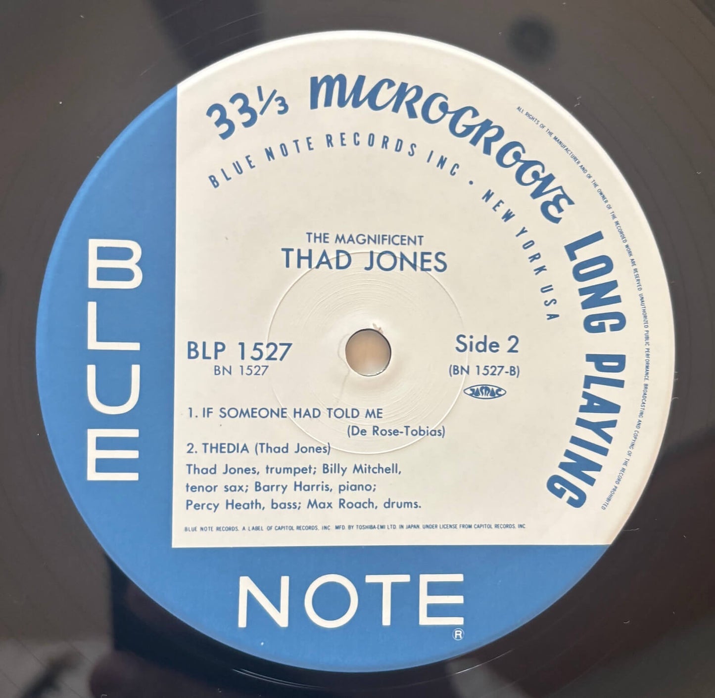 Thad Jones - The Magnificent Thad Jones (1990 Japanese Blue Note Mono LP)