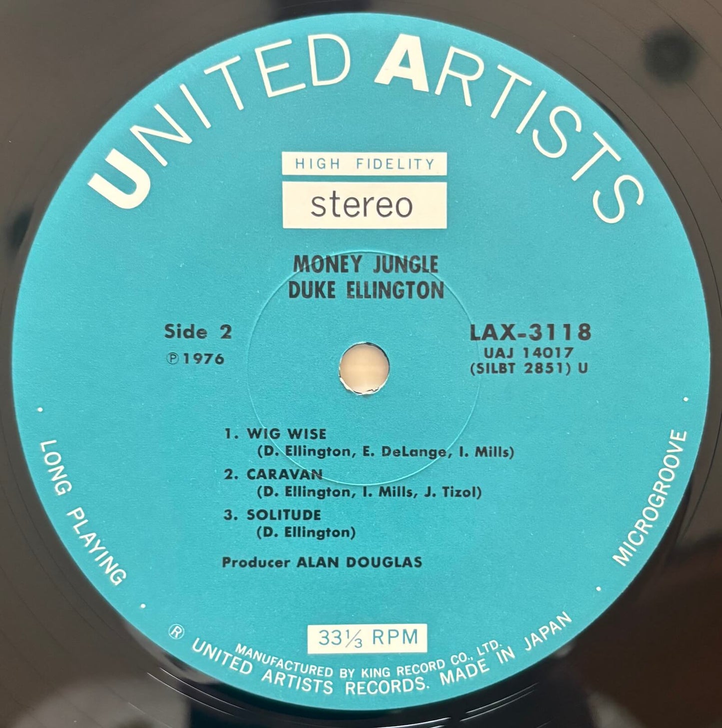 Duke Ellington, Charlie Mingus, Max Roach - Money Jungle (1976 Japanese UA LP)