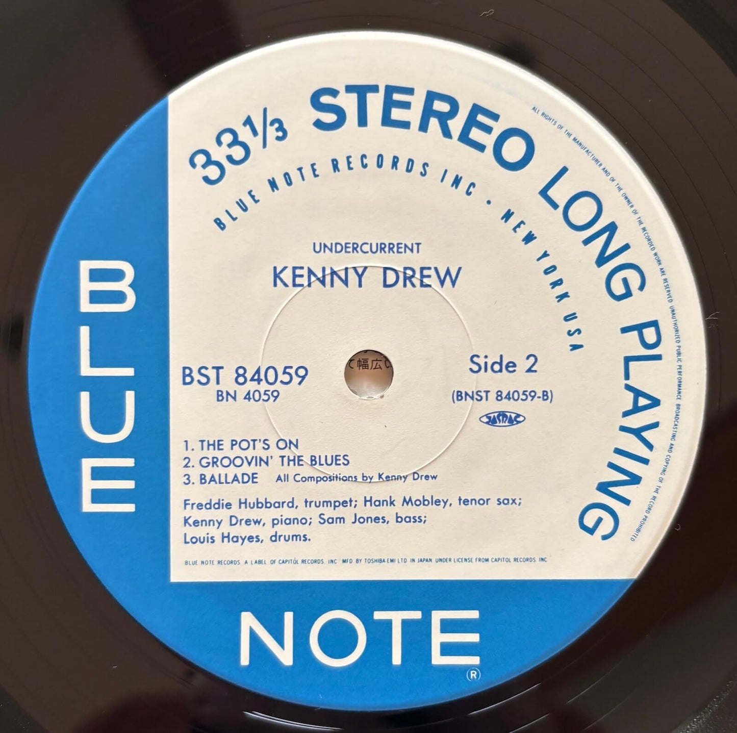 Kenny Drew - Undercurrent (1989 Japanese Blue Note Stereo LP Limited Edition)