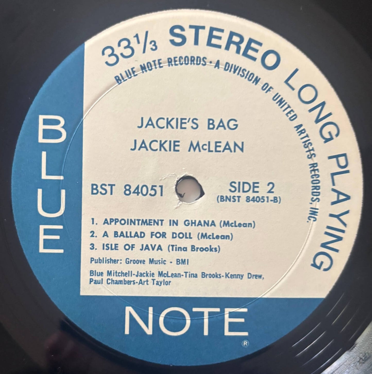 Jackie McLean - Jackie's Bag (1971 US Blue Note BST 84051 Stereo LP)