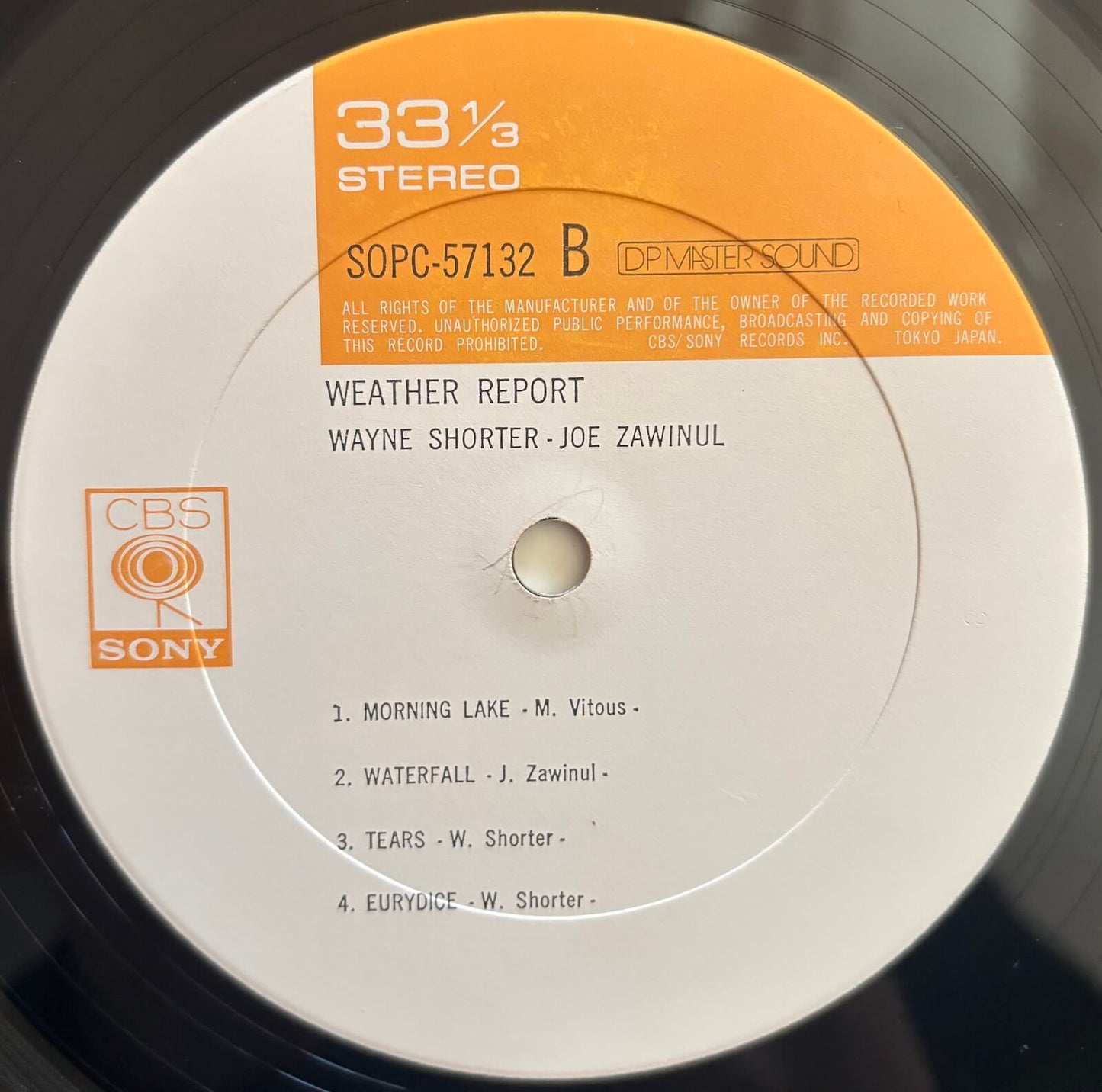 Weather Report - Weather Report (1971 Japanese CBS/Sony Original LP)