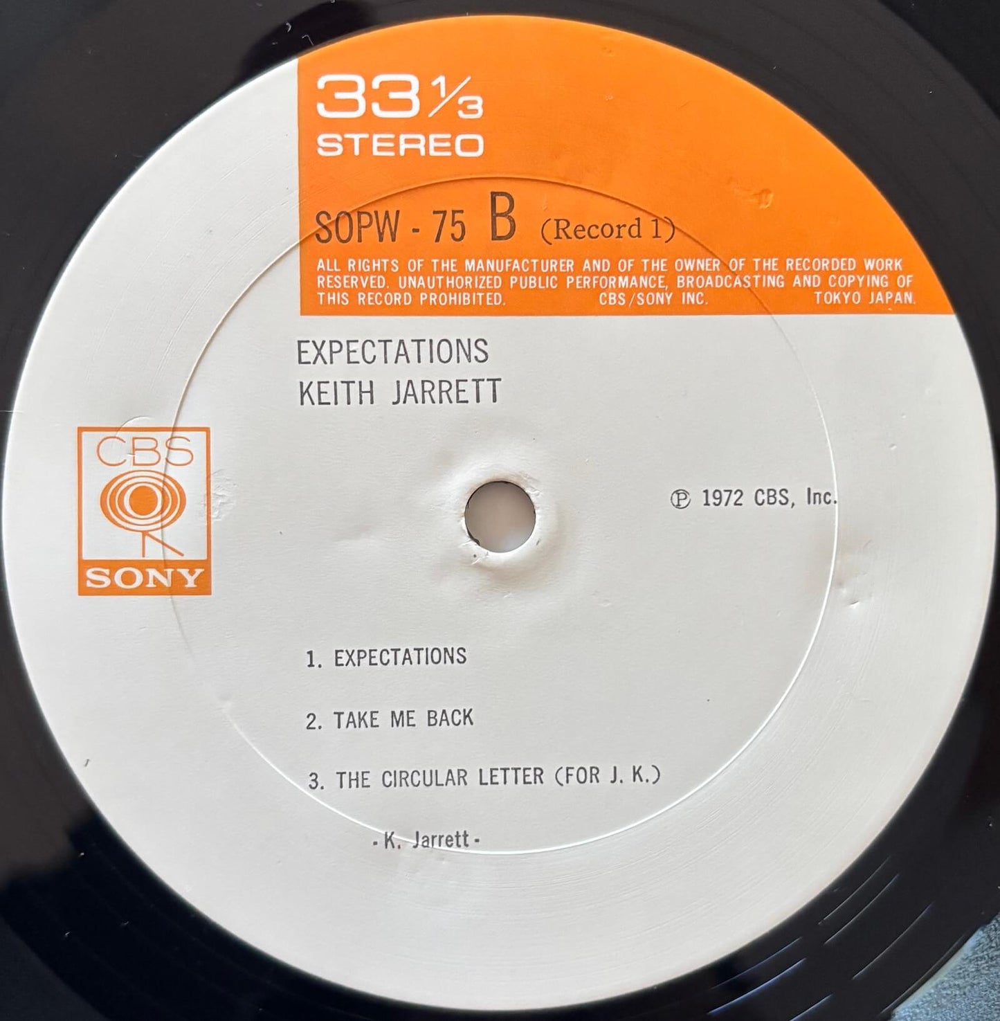 Keith Jarrett - Expectations (1972 Japanese CBS/Sony Vinyl 2LP)