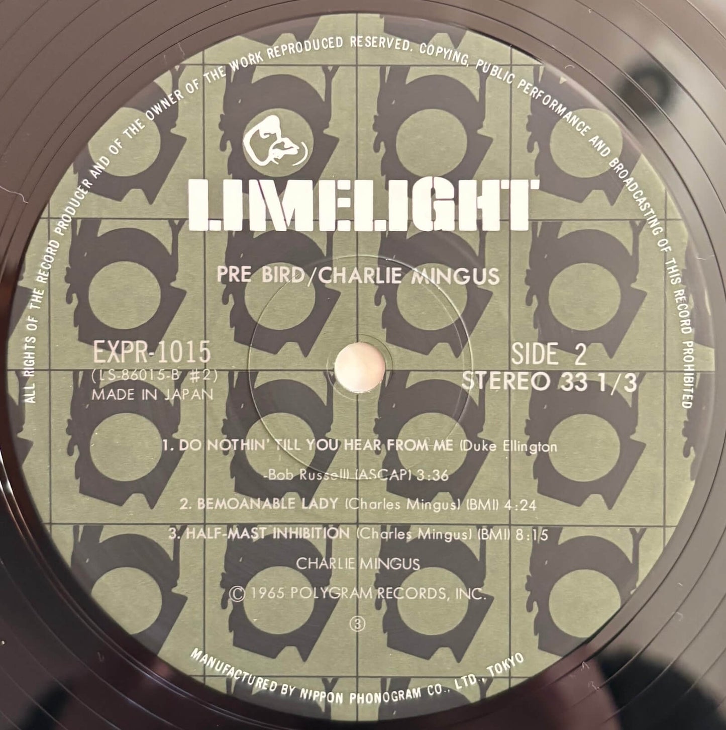 Charles Mingus - Pre-Bird (1982 Japanese Limelight Vinyl LP)