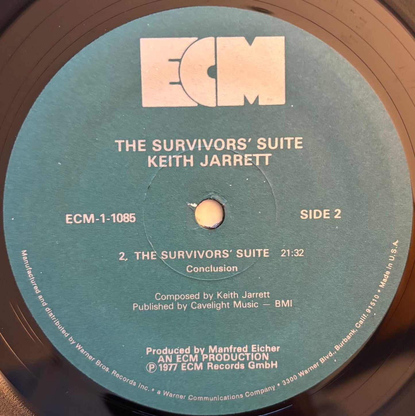 Keith Jarrett - The Survivors' Suite (1977 US ECM Vinyl LP)