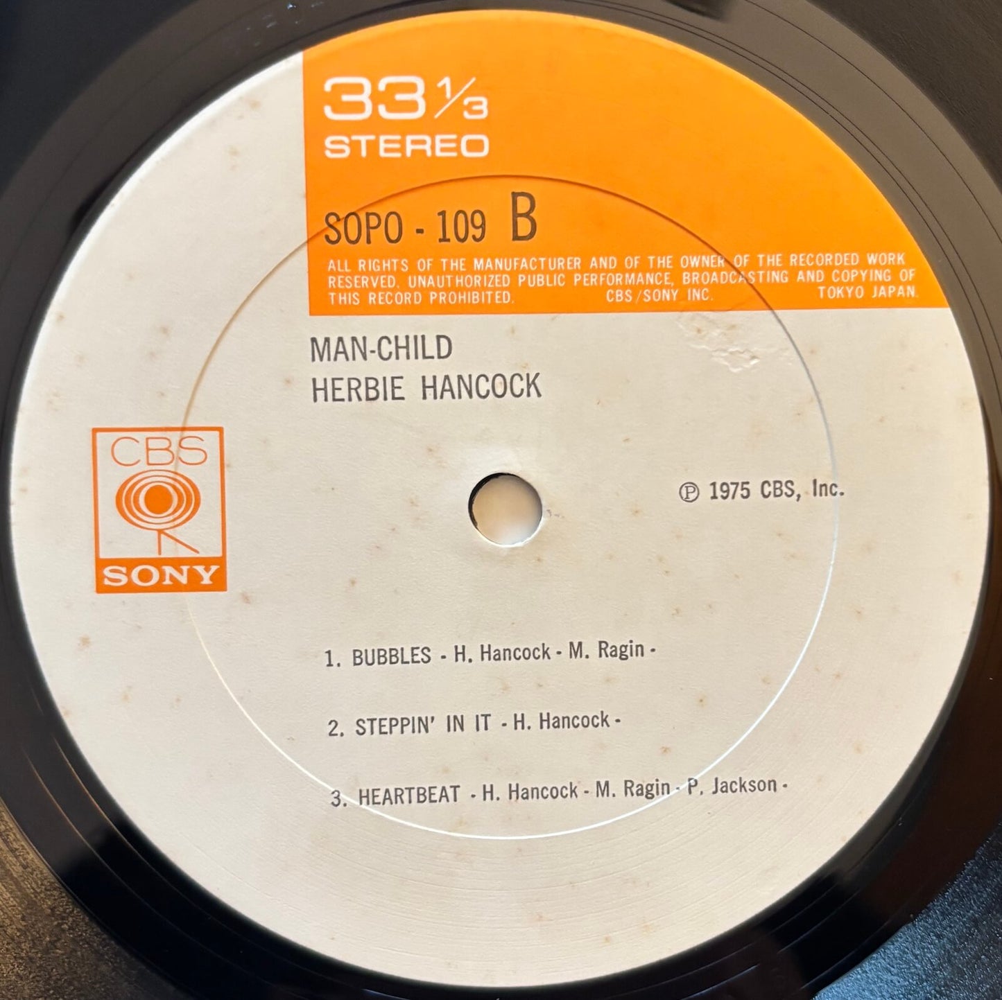 Herbie Hancock - Man-Child (1975 Japanese CBS/Sony Vinyl LP)