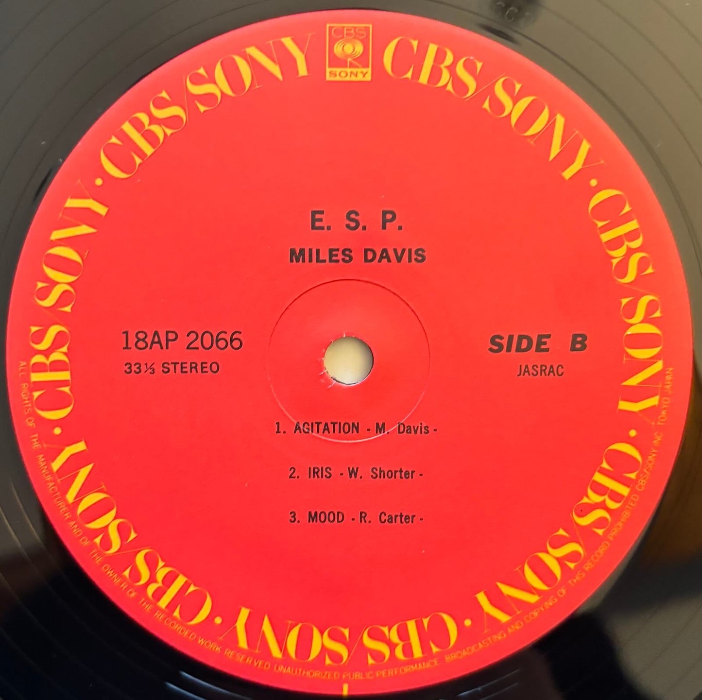 Miles Davis - E.S.P. (1981 Japanese CBS/Sony Vinyl LP)