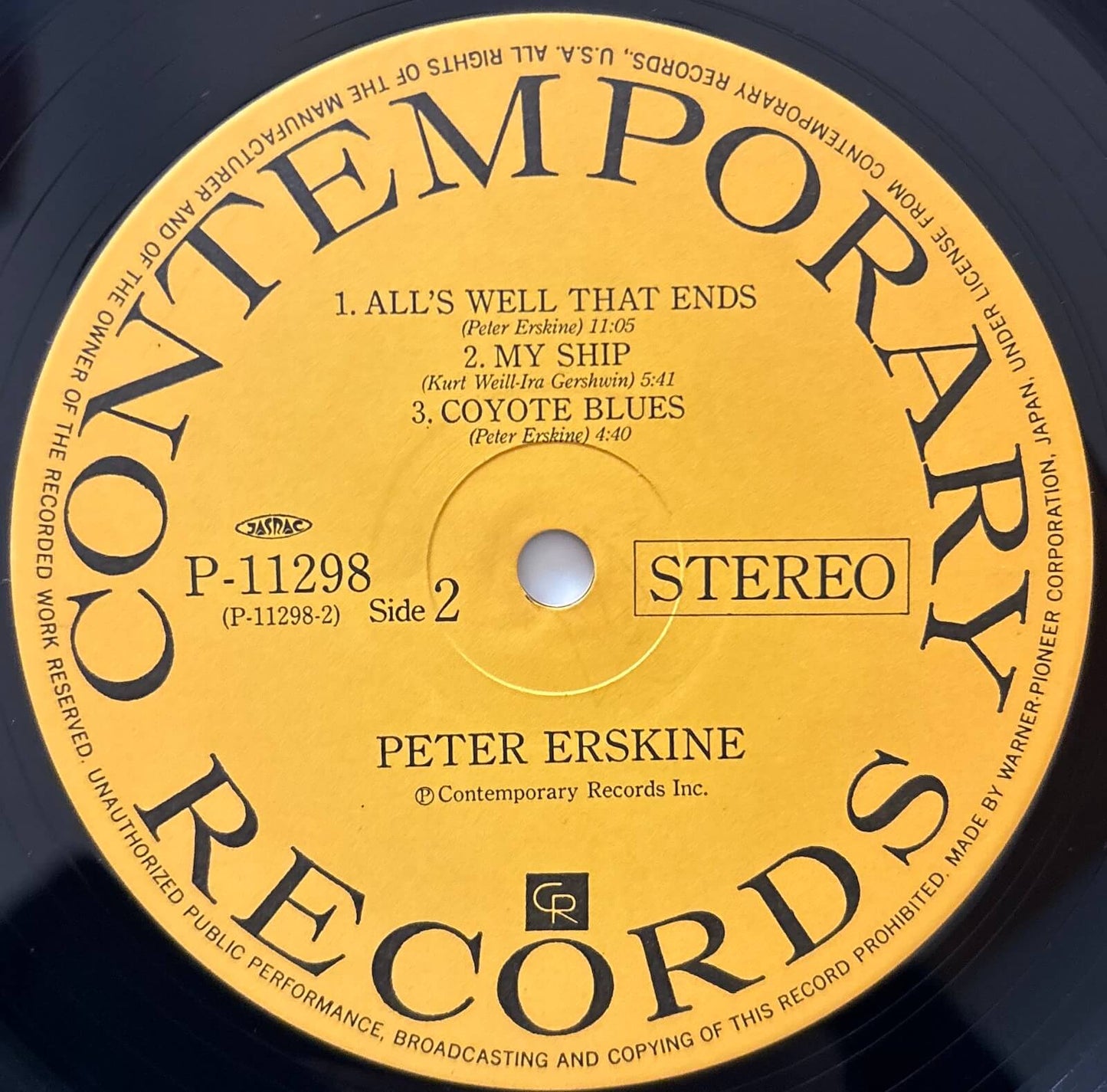 Peter Erskine - Peter Erskine (1982 Japanese Contemporary Vinyl LP)