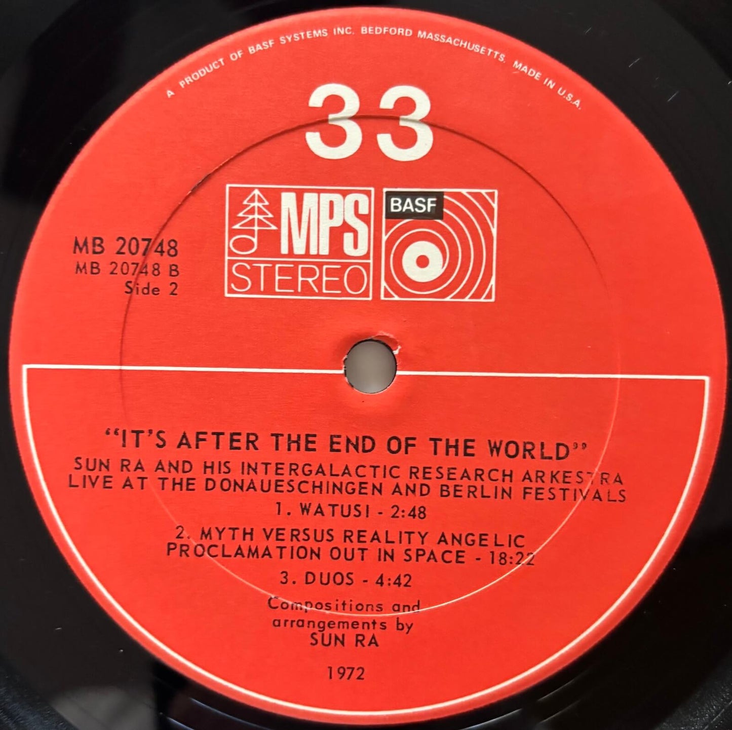 Sun Ra And His Intergalactic Research Arkestra - It's After The End Of The World (1972 US MPS/BASF Vinyl LP Gatefold)