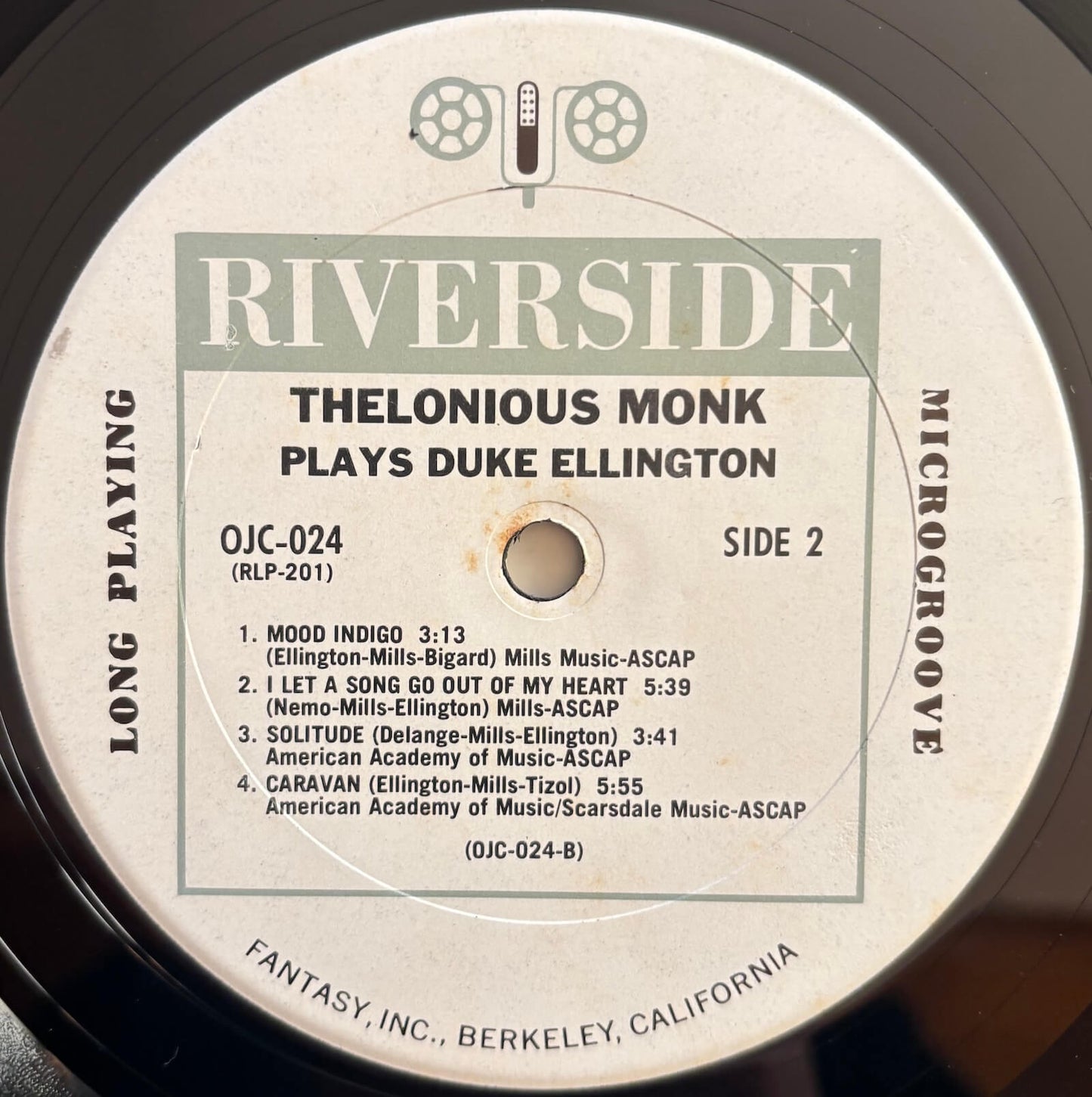 Thelonious Monk - Thelonious Monk Plays Duke Ellington (1982 US Riverside Vinyl LP Mono)