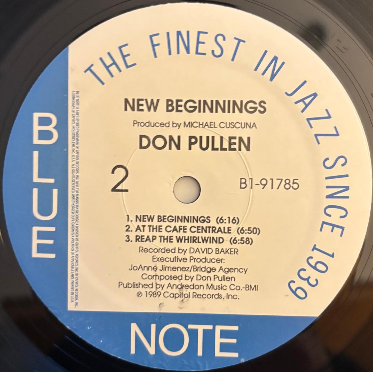 Don Pullen - New Beginnings (1989 US Blue Note Vinyl LP)