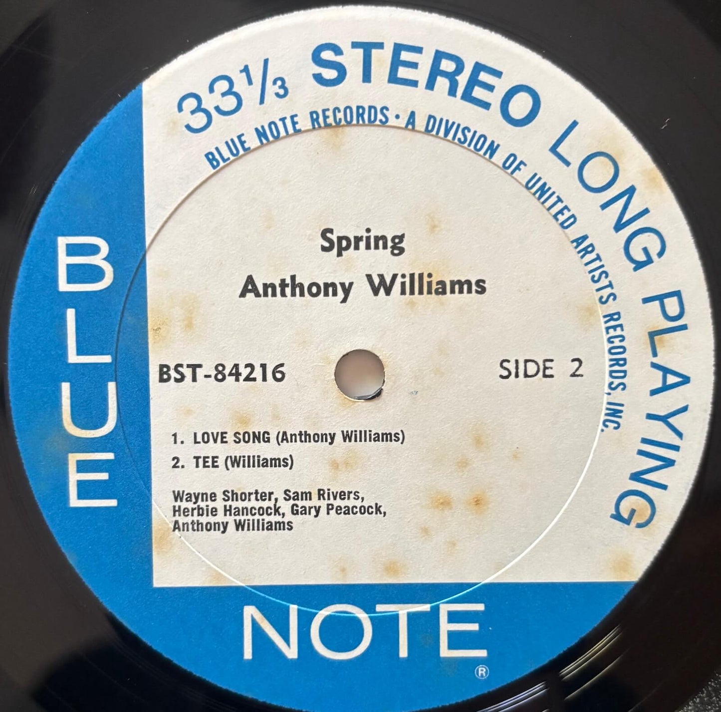 Anthony Williams - Spring (1971 US Blue Note BST-84216 Vinyl LP)