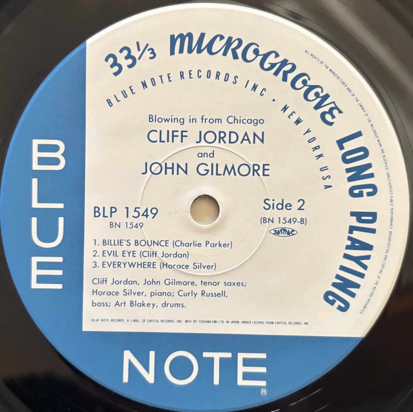 Clifford Jordan & John Gilmore - Blowing In From Chicago (1990 Japanese Blue Note Mono Vinyl LP)