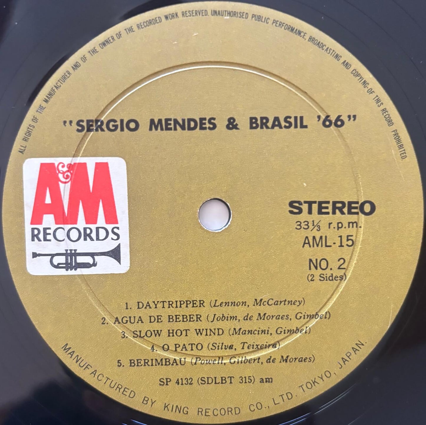Sérgio Mendes & Brasil '66 - Herb Alpert Presents (1968 Japanese A&M King Gatefold Vinyl LP)