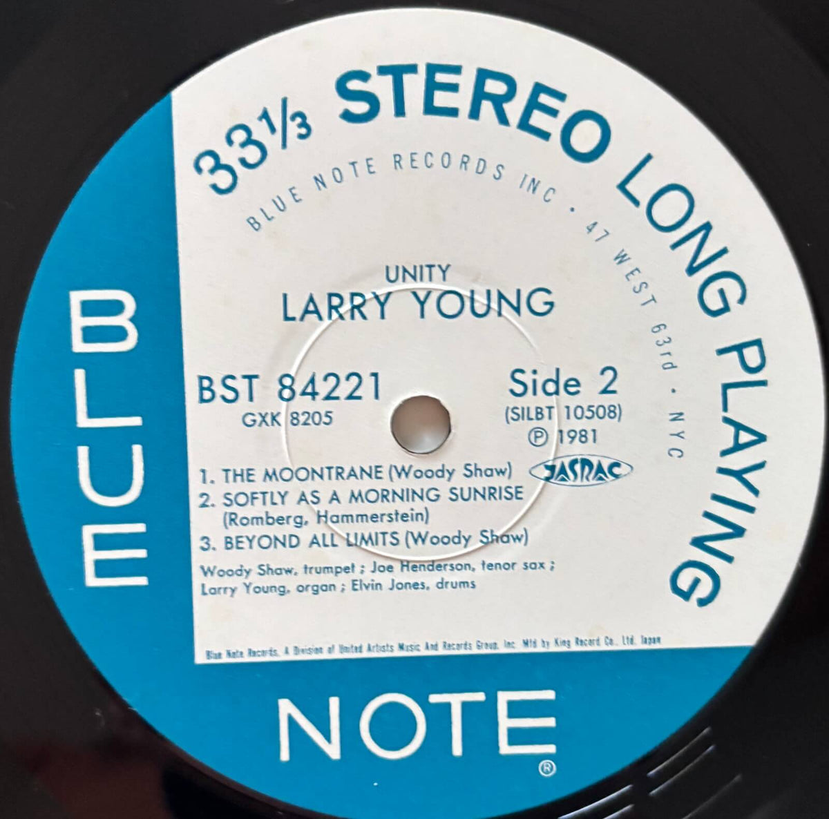 Larry Young - Unity (1981 Japanese King Record GXK-8205 Vinyl LP)