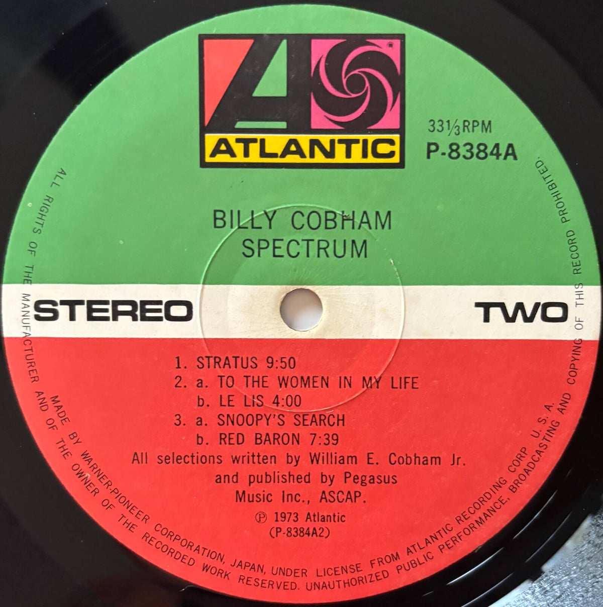 Billy Cobham - Spectrum (1973 Japanese Atlantic Vinyl LP Gatefold)