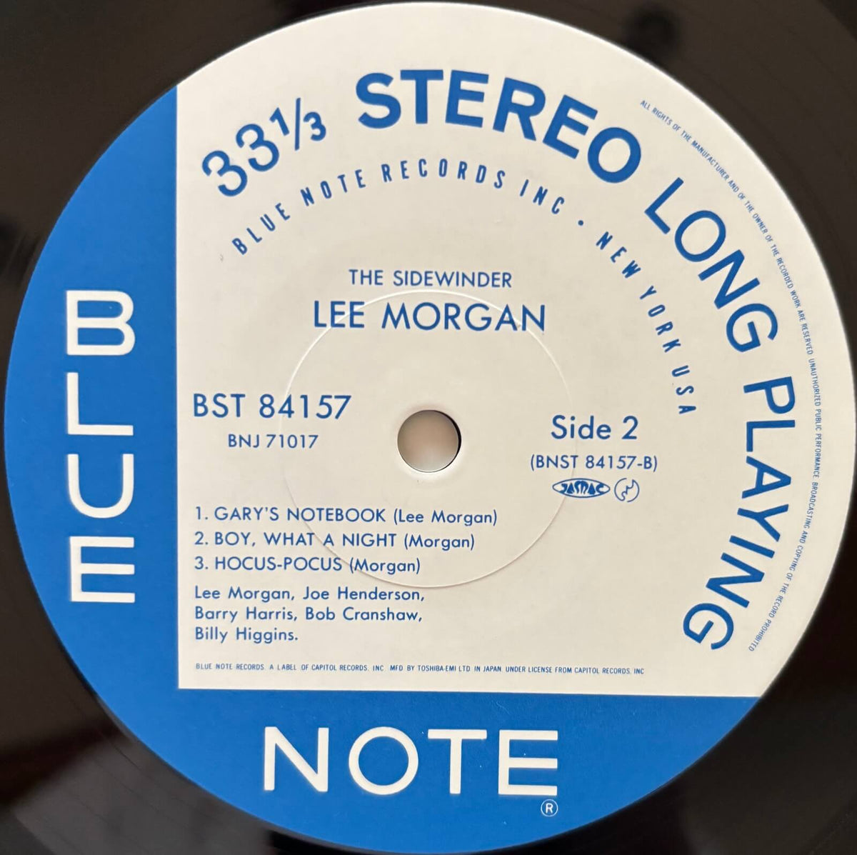 Lee Morgan - The Sidewinder (1984 Japanese Blue Note Vinyl LP)