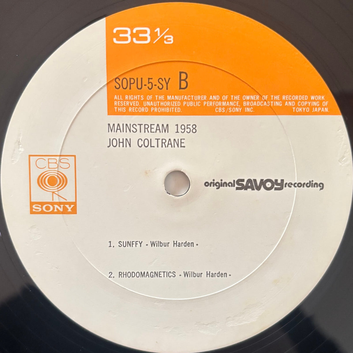 Wilbur Harden, John Coltrane, Tommy Flanagan, Doug Watkins, Louis Hayes - Mainstream 1958: The East Coast Jazz Scene (1975 Japanese CBS/Sony Mono Vinyl LP)