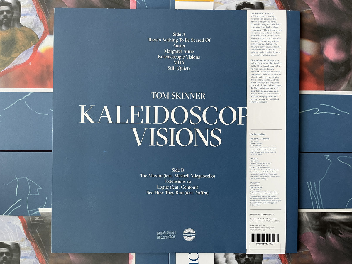 Back cover from Tom Skinner's 'Kaleidoscopic Visions' album
