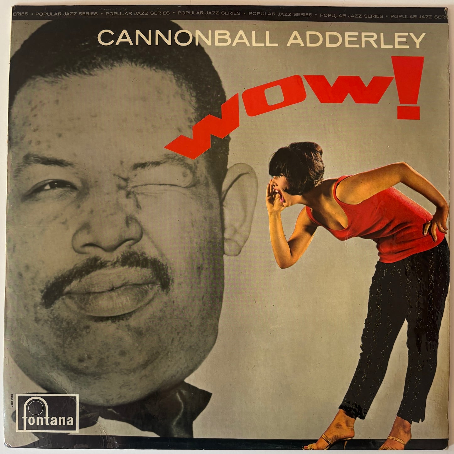 Album cover featuring a portrait of a man and a woman, with 'Cannonball Adderley Now!' text.