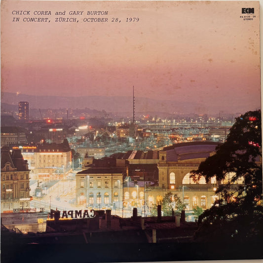 Album cover of In Concert, Zürich, October 28, 1979 by Chick Corea and Gary Burton on ECM records.