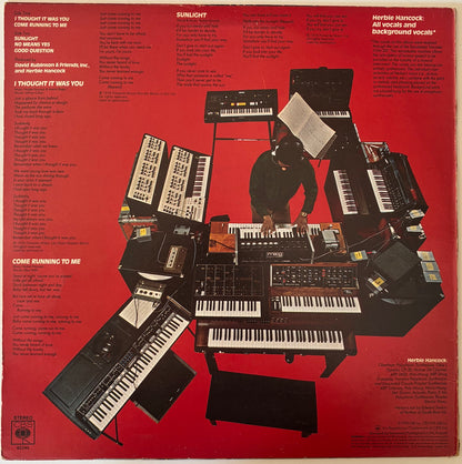 Back cover for Herbie Hancock vinyl LP Sunlight.