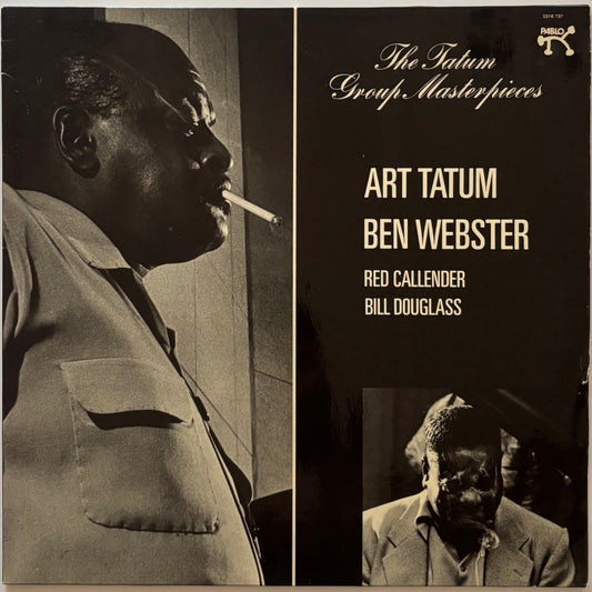 Album cover featuring Art Tatum and Ben Webster with text on a black background