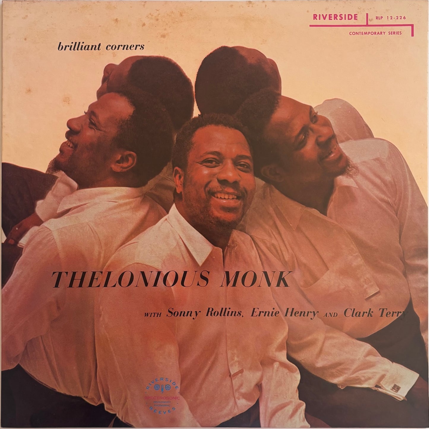 Front cover of Brilliant Corners album by Thelonious Monk.