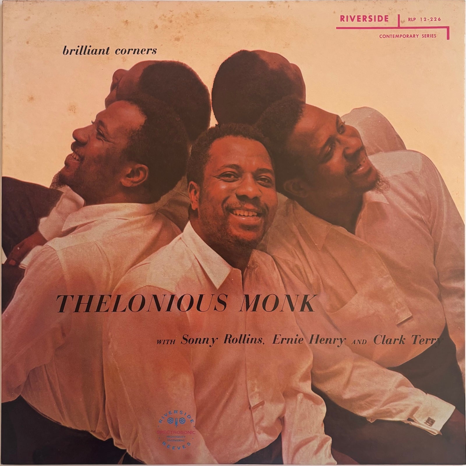 Front cover of Brilliant Corners album by Thelonious Monk.