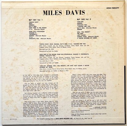 Back cover of Miles Davis Vol. 2 
