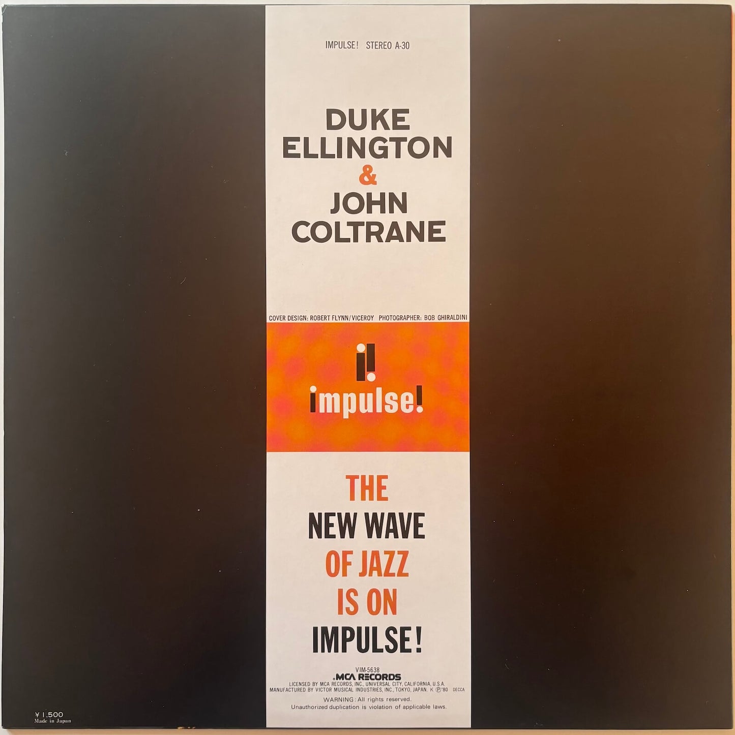 Duke Ellington & John Coltrane - S/T (Limited Japanese Impulse! Vinyl LP)