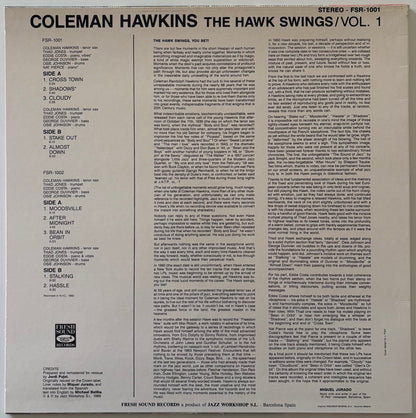 Coleman Hawkins - The Hawk Swings Vol. 1 (Spanish Fresh Sound Vinyl LP)