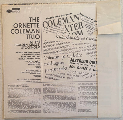 Ornette Coleman Trio - At The Golden Circle Stockholm Vol. 2 (US Blue Note with Japanese Obi)