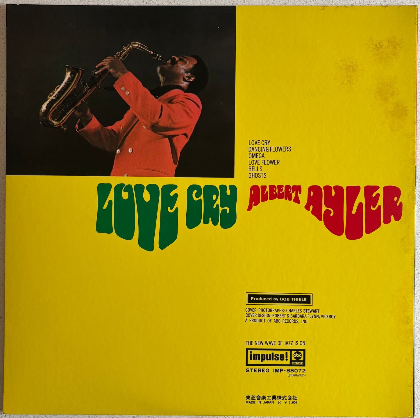 Albert Ayler - Love Cry (Japanese Impulse! Vinyl LP Gatefold)