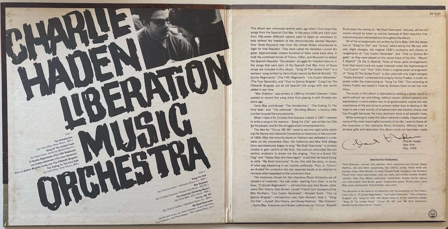 Charlie Haden Liberation Music Orchestra - Liberation Music Orchestra (1970 Japanese Impulse! Gatefold LP)