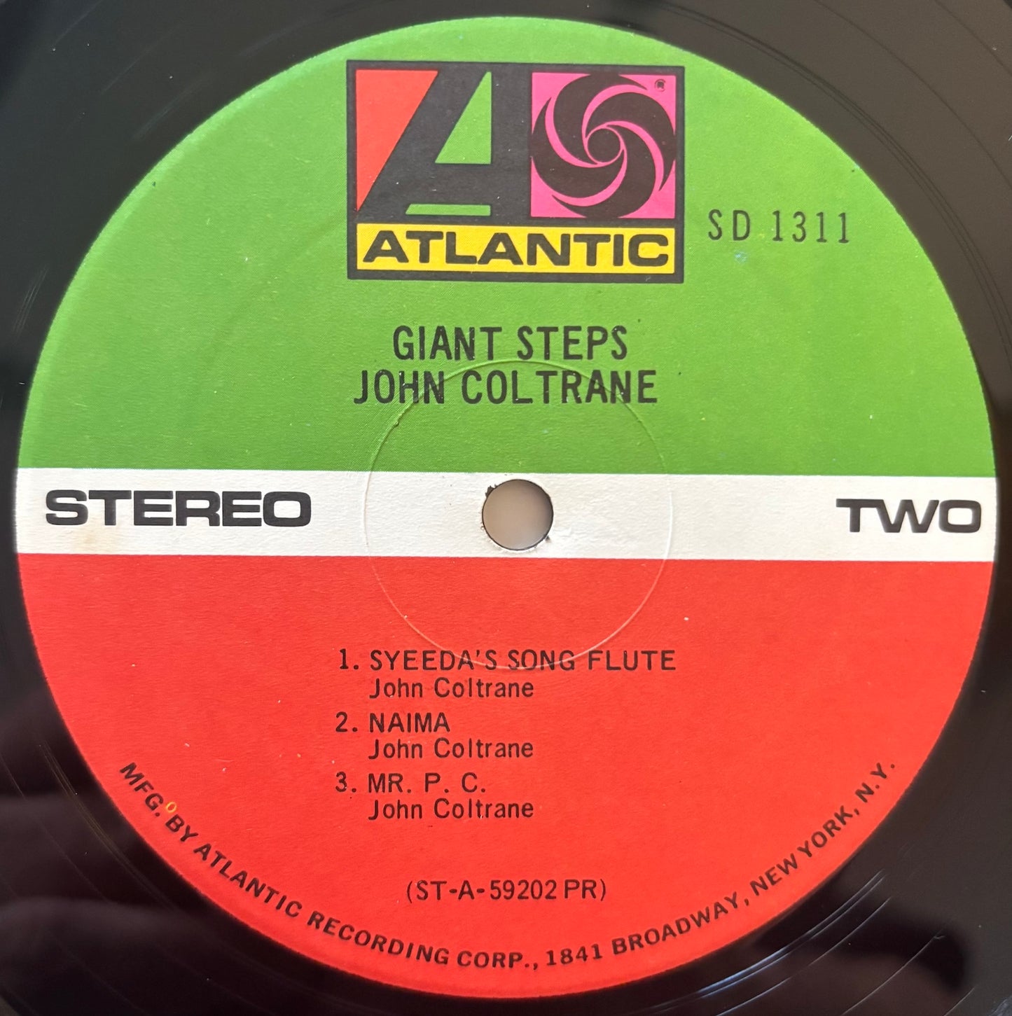 John Coltrane - Giant Steps (1968 US Atlantic Vinyl LP Stereo Reissue)