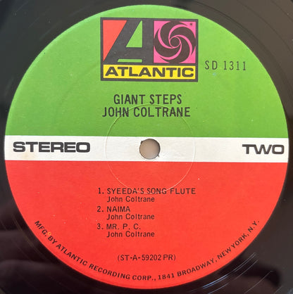 John Coltrane - Giant Steps (1968 US Atlantic Vinyl LP Stereo Reissue)