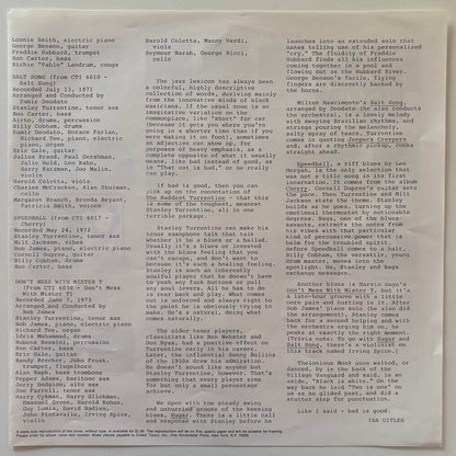 Stanley Turrentine - The Baddest Turrentine (1980 Japanese CTI Limited Edition Vinyl LP)