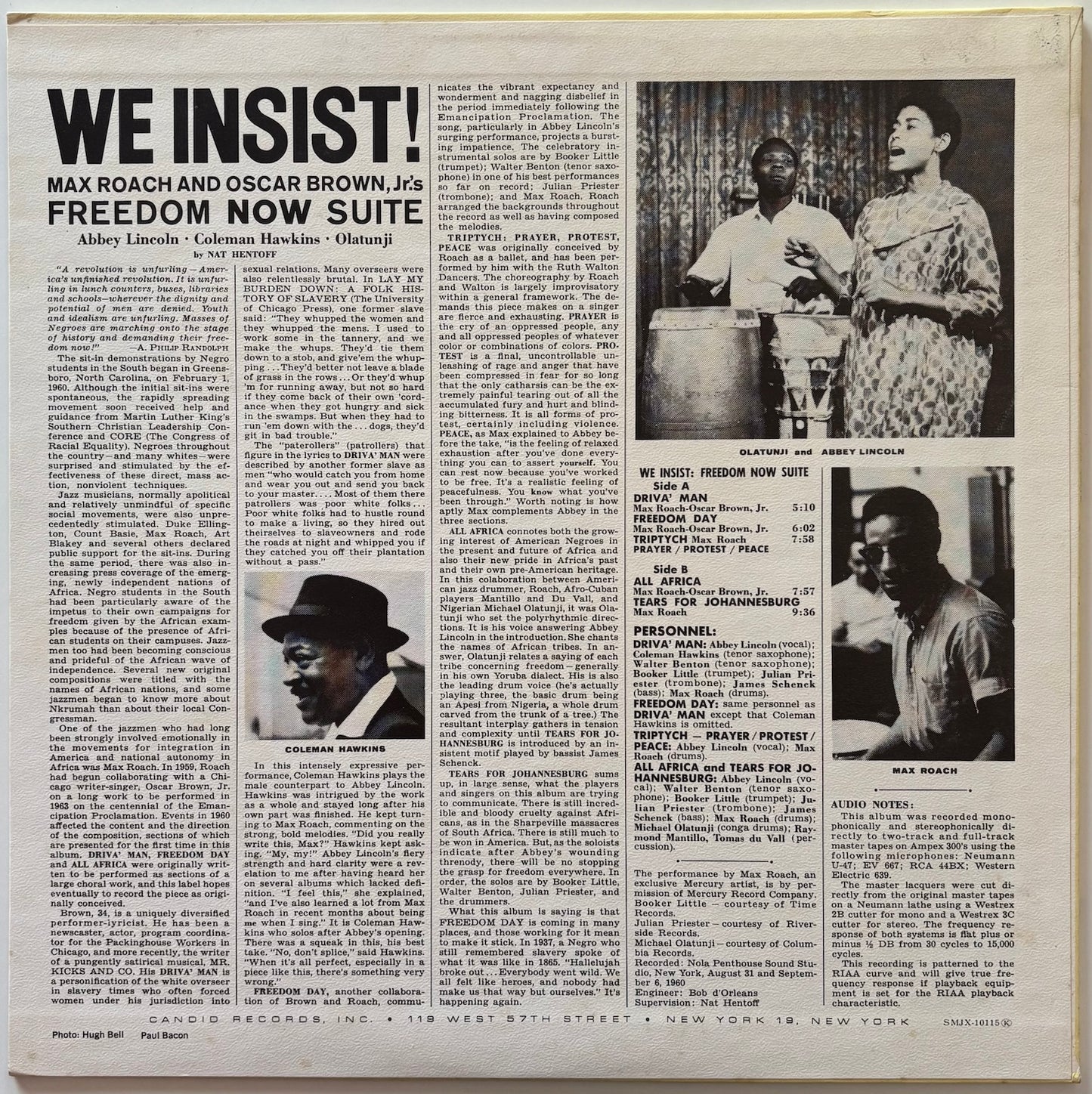 Max Roach - We Insist! Freedom Now Suite (1970 Japanese Candid Vinyl LP)