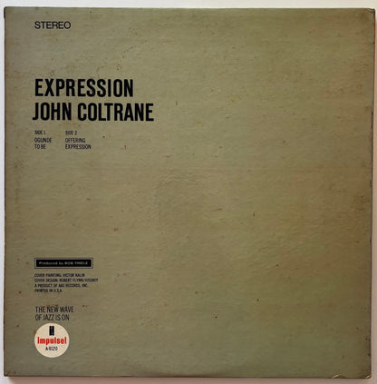 John Coltrane - Expression (1968 US Impulse! Rainbow Label Vinyl LP Gatefold)