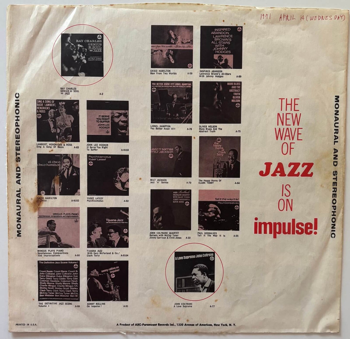 John Coltrane - Expression (1968 US Impulse! Rainbow Label Vinyl LP Gatefold)