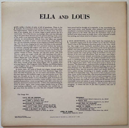 Ella Fitzgerald & Louis Armstrong - Ella And Louis (1981 Japanese Verve Mono LP)