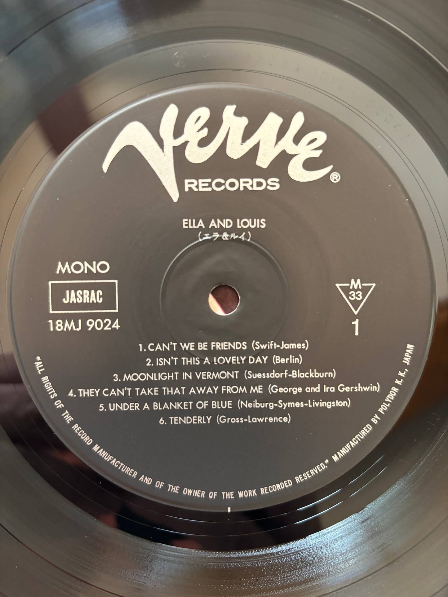 Ella Fitzgerald & Louis Armstrong - Ella And Louis (1981 Japanese Verve Mono LP)