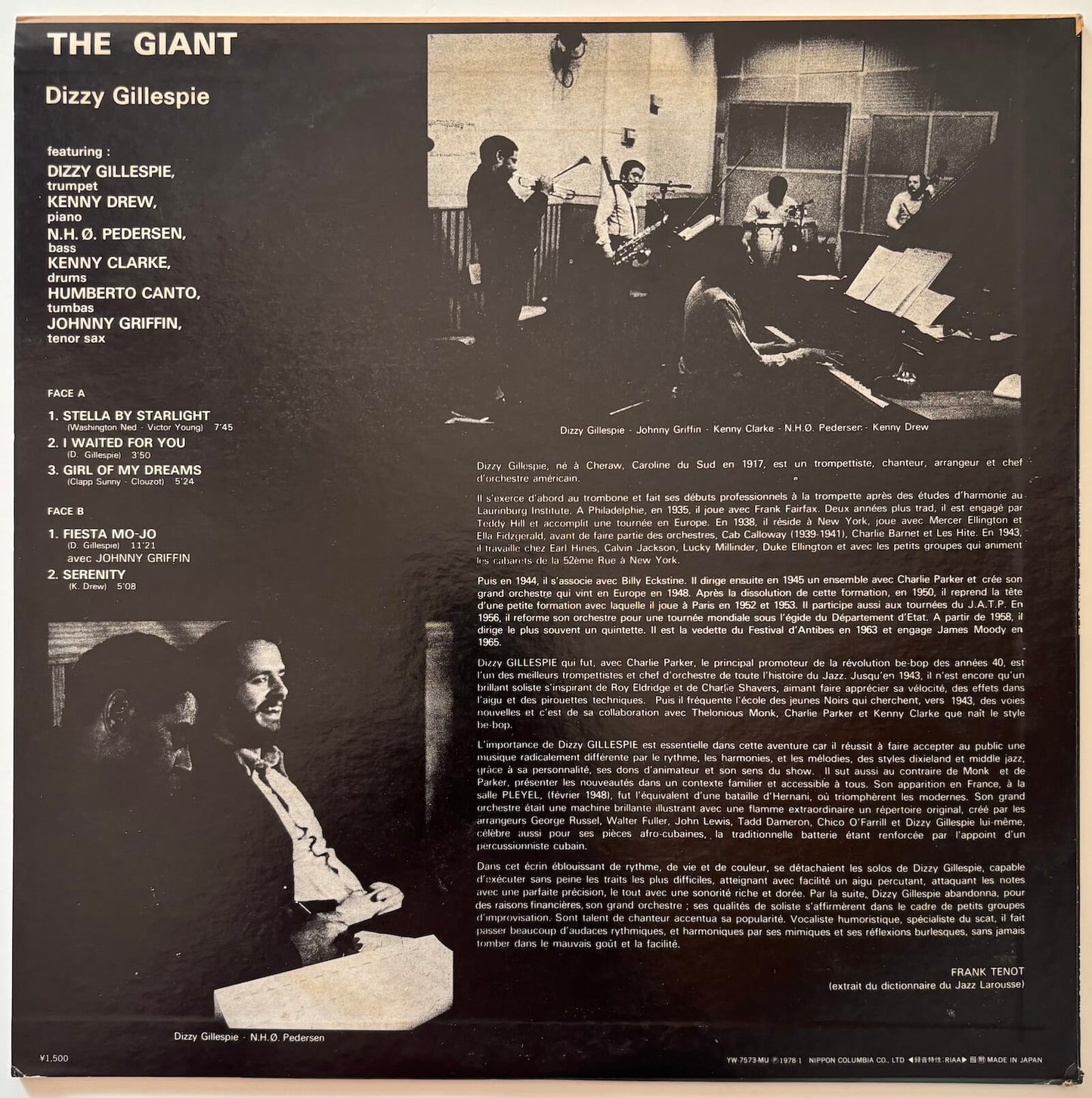 Dizzy Gillespie - The Giant (1978 Japanese America Records Limited Edition LP)