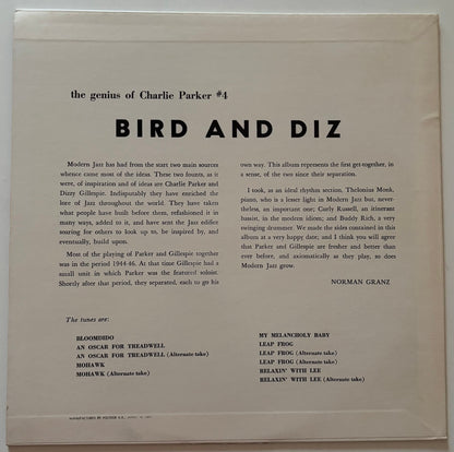 Charlie Parker And Dizzy Gillespie - Bird And Diz (1974 Japanese Verve Mono LP)