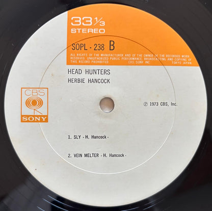 Herbie Hancock - Head Hunters (1973 Japanese CBS/Sony Vinyl LP)