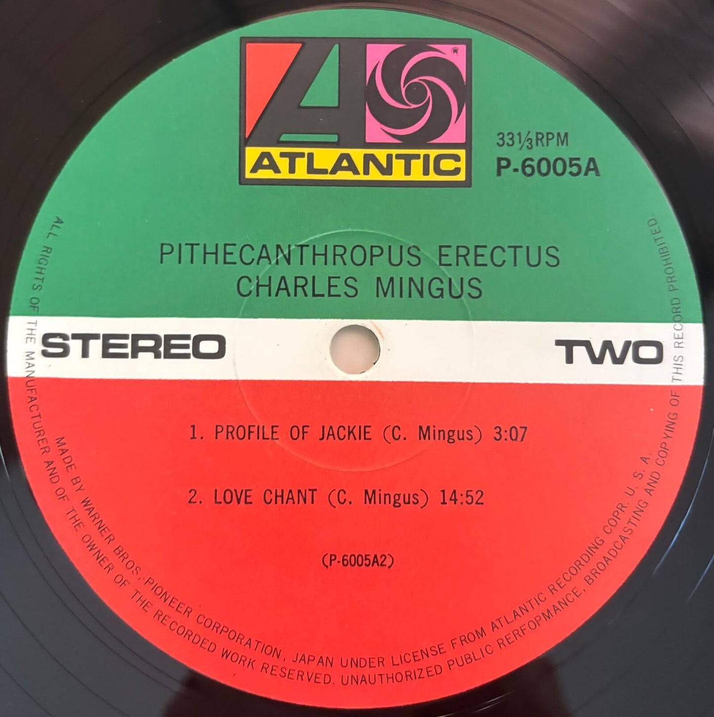 Charlie Mingus Jazz Workshop - Pithecanthropus Erectus (1972 Japanese Atlantic Mono LP)